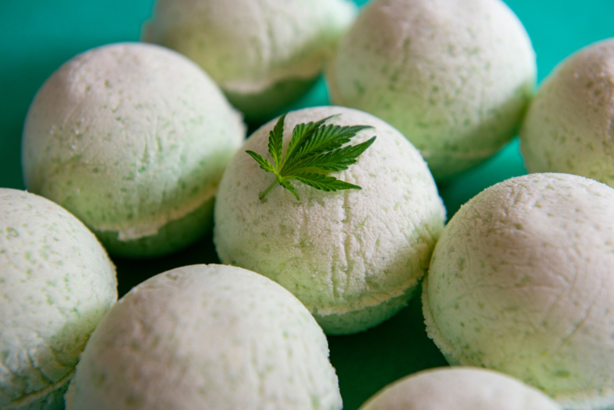 hemp infused bath bombs